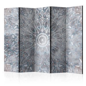 Parawan 5-częściowy - Przymglona mandala II [Room Dividers]