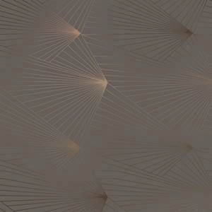 Tapeta ścienna Fan bronze / cocoa brown Erica Wakerly