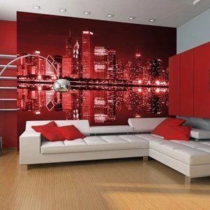 Fototapeta - Chicago w kolorze wina