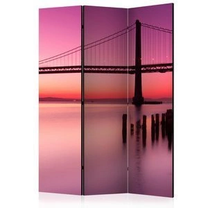 Parawan 3-częściowy - Purpurowy wieczór [Room Dividers]