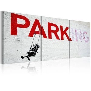 Obraz - Dziewczynka na huśtawce (Banksy)