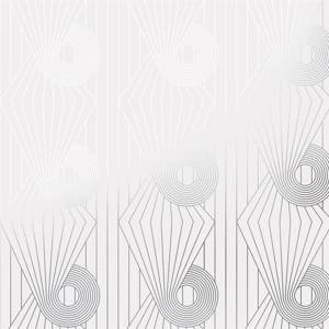 Tapeta ścienna Minispiral silver / white Erica Wakerly