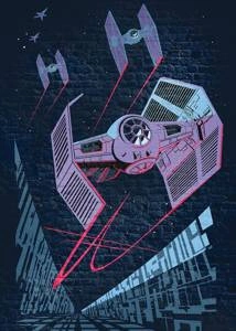 Fototapeta ścienna Star Wars Classic Concrete TIE-Fighter DX4-038
