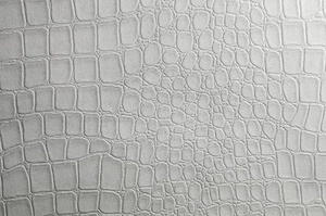 Biała tapeta winylowa imitacja skóra krokodyla