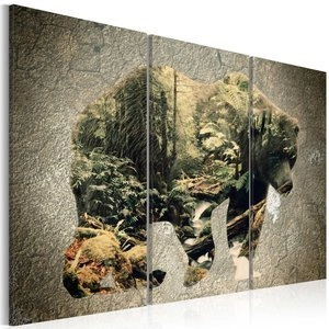 Obraz - Niedźwiedź w lesie