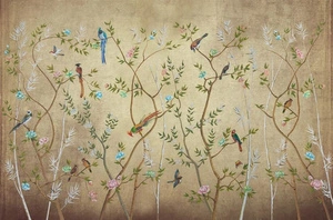 Fototapeta ścienna z motywem gałązek i ptaków V120-3