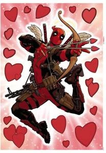 Naklejki samoprzylepne 14114h Deadpool Lovepool
