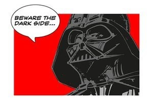 Obraz ścienny Star Wars Classic Comic Quote Vader WB121