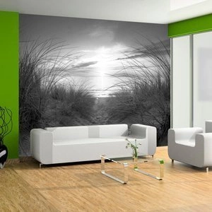 Fototapeta - plaża (czarno-biały)