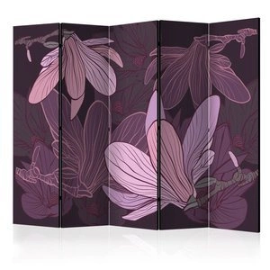 Parawan 5-częściowy - Dreamy flowers II [Room Dividers]