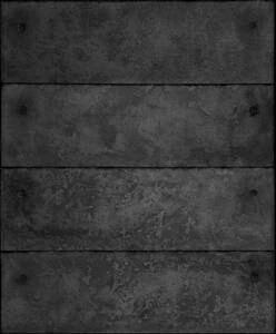 Ciemnoszara tapeta imitująca betonowe bloki