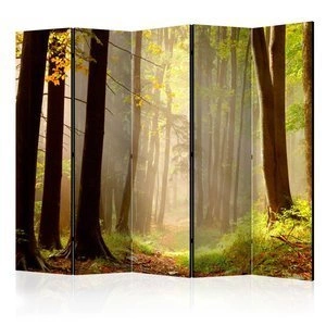 Parawan 5-częściowy - Mysterious forest path II [Room Dividers]
