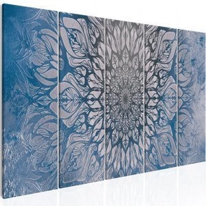 Obraz - Hipnoza (5-częściowy) niebieski wąski