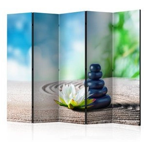 Parawan 5-częściowy - Ciche miejsce II [Room Dividers]