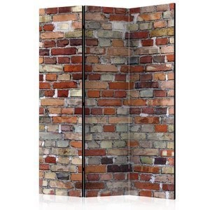 Parawan 3-częściowy - Miejska cegła [Room Dividers]