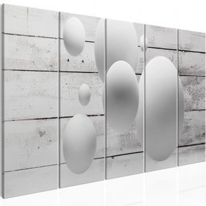 Obraz - Kule i deski (5-częściowy) wąski