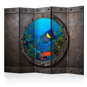 Parawan 5-częściowy - Okno łodzi podwodnej II [Room Dividers]