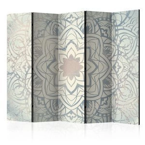 Parawan 5-częściowy - Zimowa mandala II [Room Dividers]