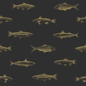 Tapeta ścienna Esta Home 139124 Black & White with a splash of gold