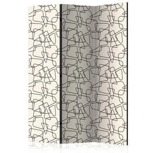 Parawan 3-częściowy - Zaokrąglona geometria [Room Dividers]