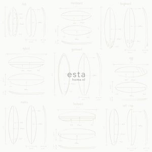 Tapeta ścienna Esta Home 128869 Regatta Crew - Surf Edition