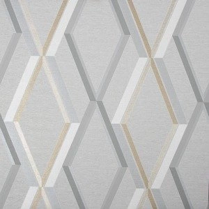 Tapeta szara winylowa wzór geometryczny efekt 3D
