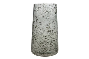 Wazon szklany szary 13.5x25.5cm 40064-080