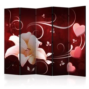 Parawan 5-częściowy - Miłosne przesłanie II [Room Dividers]