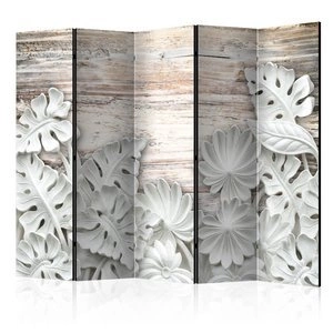 Parawan 5-częściowy - Alabastrowy gaj II [Room Dividers]