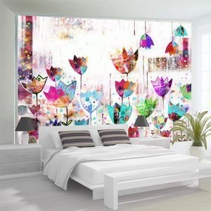 Fototapeta - Kolorowe tulipany