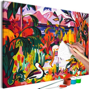 Obraz do samodzielnego malowania - Jean Metzinger: Paysage coloré aux oiseaux aquatiques