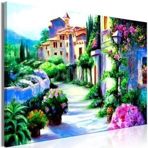 Obraz - Kwiecista ulica (1-częściowy) szeroki