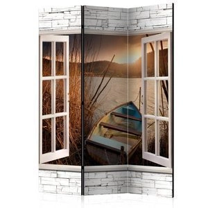 Parawan 3-częściowy - Jesienne jezioro [Room Dividers]