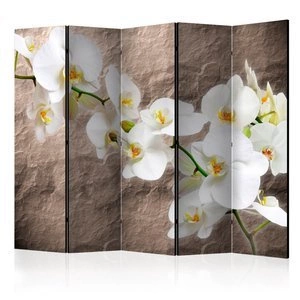 Parawan 5-częściowy - Nieskazitelność orchidei II [Room Dividers]