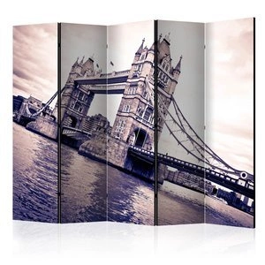 Parawan 5-częściowy - Tower Bridge II [Room Dividers]