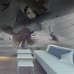 Fototapeta - Cała w piórkach