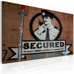 Obraz - Jesteśmy bezpieczni (Banksy)