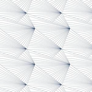 Tapeta ścienna Fan navy / white Erica Wakerly