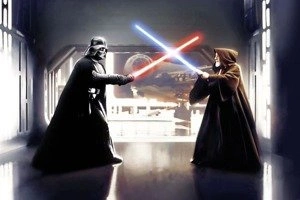 Fototapeta KOMAR 007-DVD3 Star Wars Vader vs. Kenobi