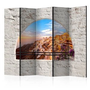 Parawan 5-częściowy - Santorini II [Room Dividers]