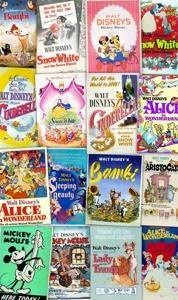 Fototapeta Disney Movie Posters Retro Girls VD-040