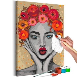 Obraz do samodzielnego malowania - Pani lato