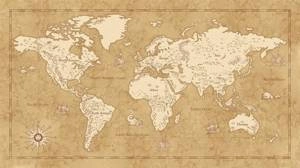 Fototapeta ścienna Vintage World Map IAX10-0027