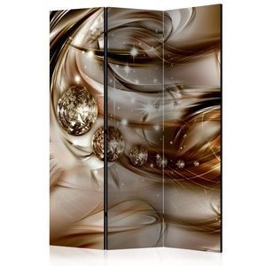 Parawan 3-częściowy - Czekoladowy przypływ [Room Dividers]