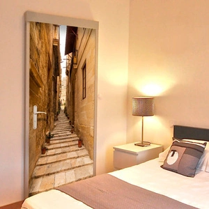 Fototapeta na drzwi - Tapeta na drzwi - Wąska uliczka