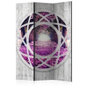 Parawan 3-częściowy - Fuksjowy pejzaż [Room Dividers]