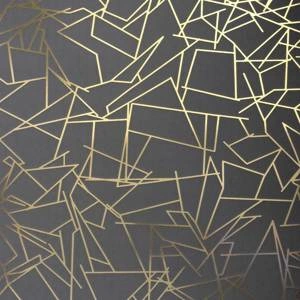 Tapeta ścienna Angles gold / lead grey Erica Wakerly