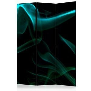 Parawan 3-częściowy - Falujący niebieski dym [Room Dividers]