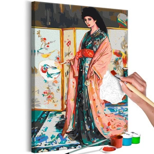 Obraz do samodzielnego malowania - Księżniczka z Krainy Porcelany