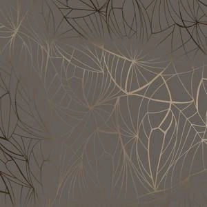 Tapeta ścienna Leaf bronze / cocoa brown Erica Wakerly